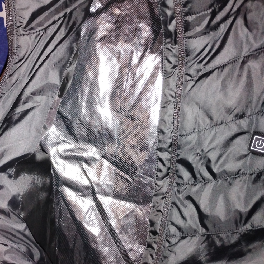 Source Unknown Black Quilted Vest - image 2